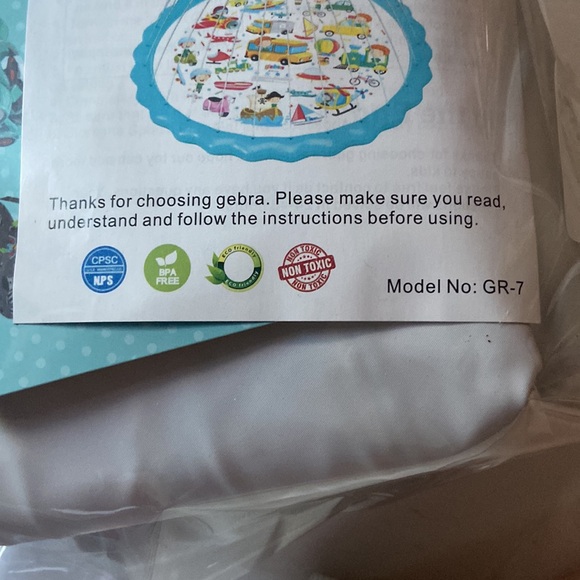 Splash Pad Mat Sprinkler Water Inflatable Pool car,plane,ship this item is new - Picture 4 of 4